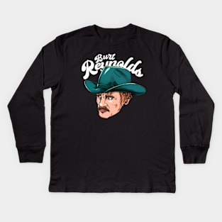 Burt reynolds//Retro for fans Kids Long Sleeve T-Shirt